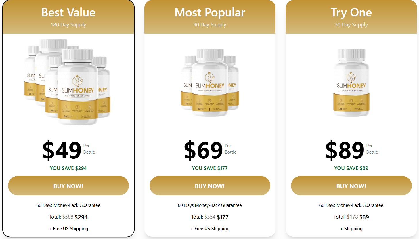 SlimHoney   Pricing Details
